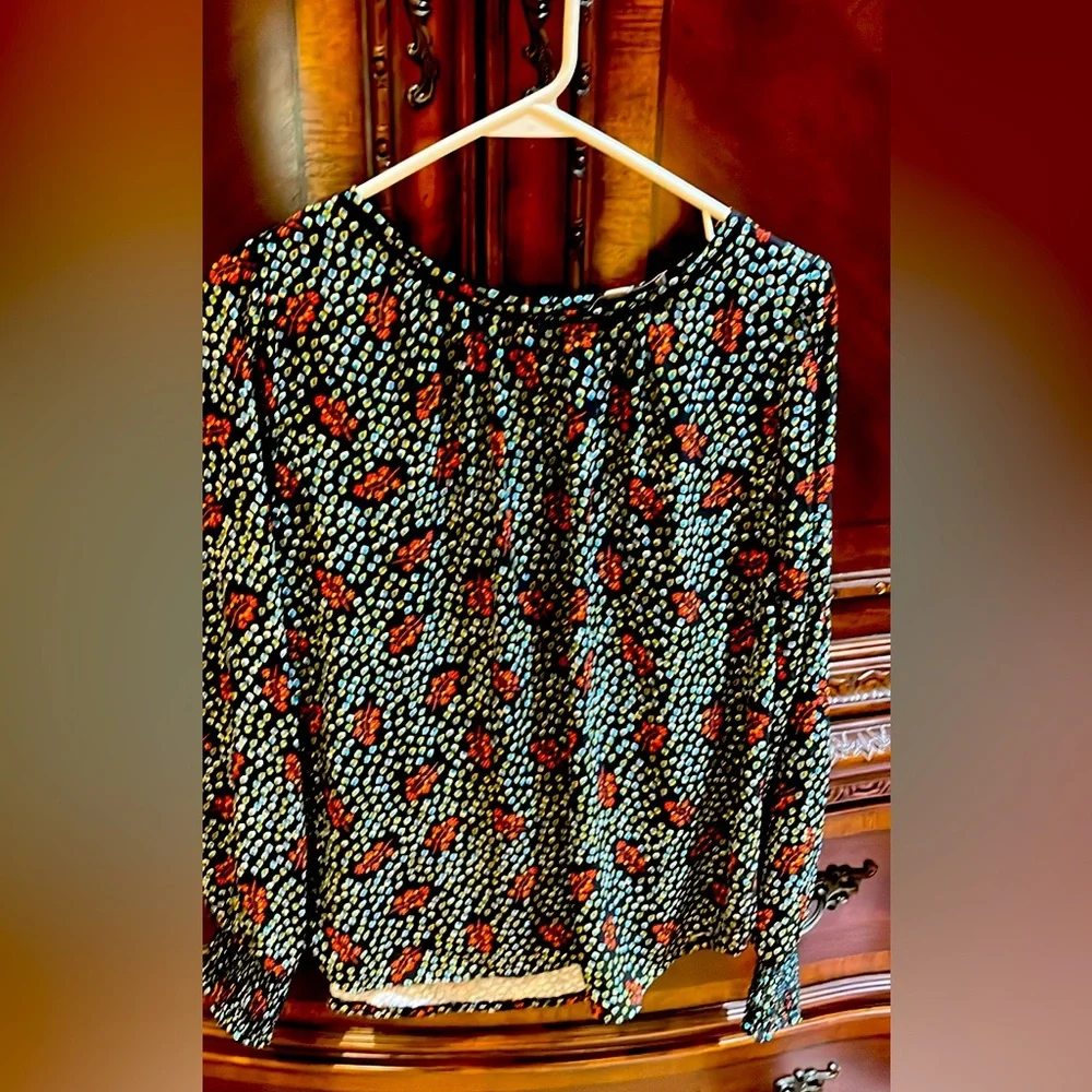 Ann Taylor Loft Sz Small Long Sleeve Top - Picture 4 of 7